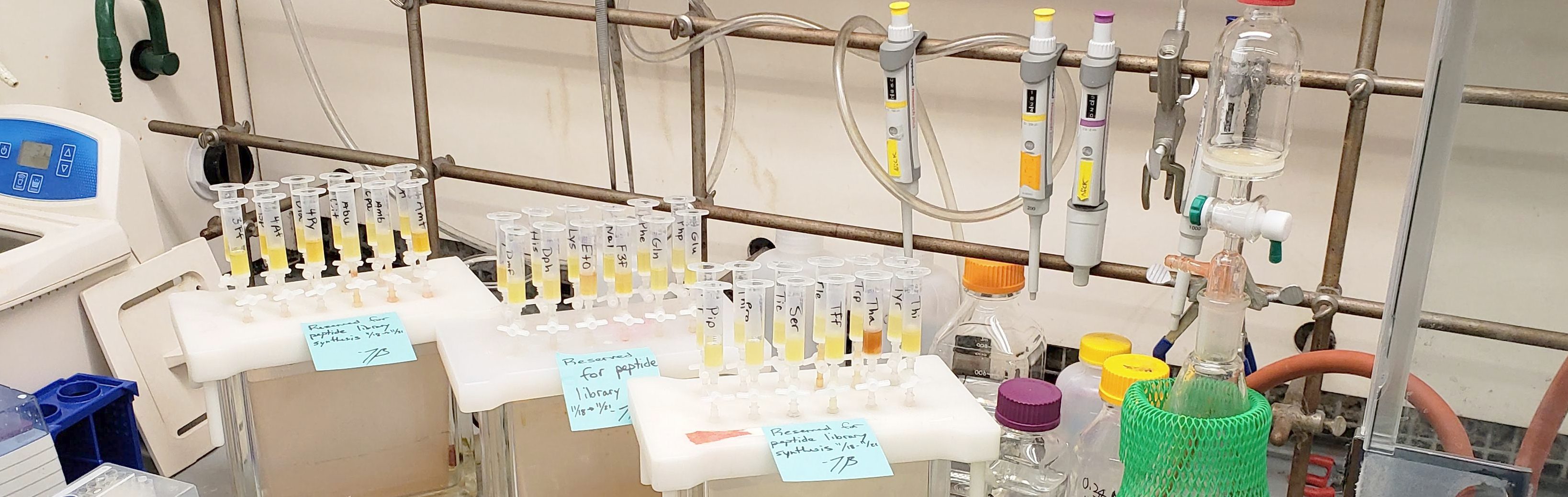 Peptide library synthesis